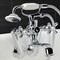 Kingston Brass KS229C Tub Wall Mount Clawfoot Tub Faucet with Hand Shower, Polished Chrome KS229C - alternate 6